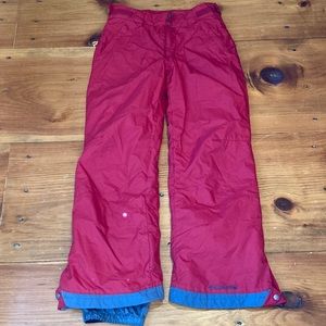 COLUMBIA Men's S Red Arctic Trim Omni-Tech Snow Pants Snowboarding Ski Skiing